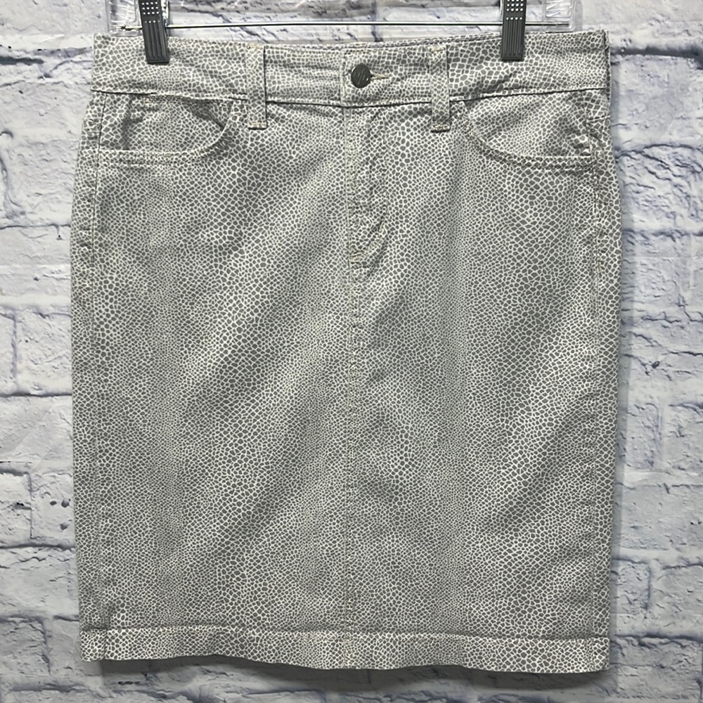 NYDJ Denim Animal Print Skirt